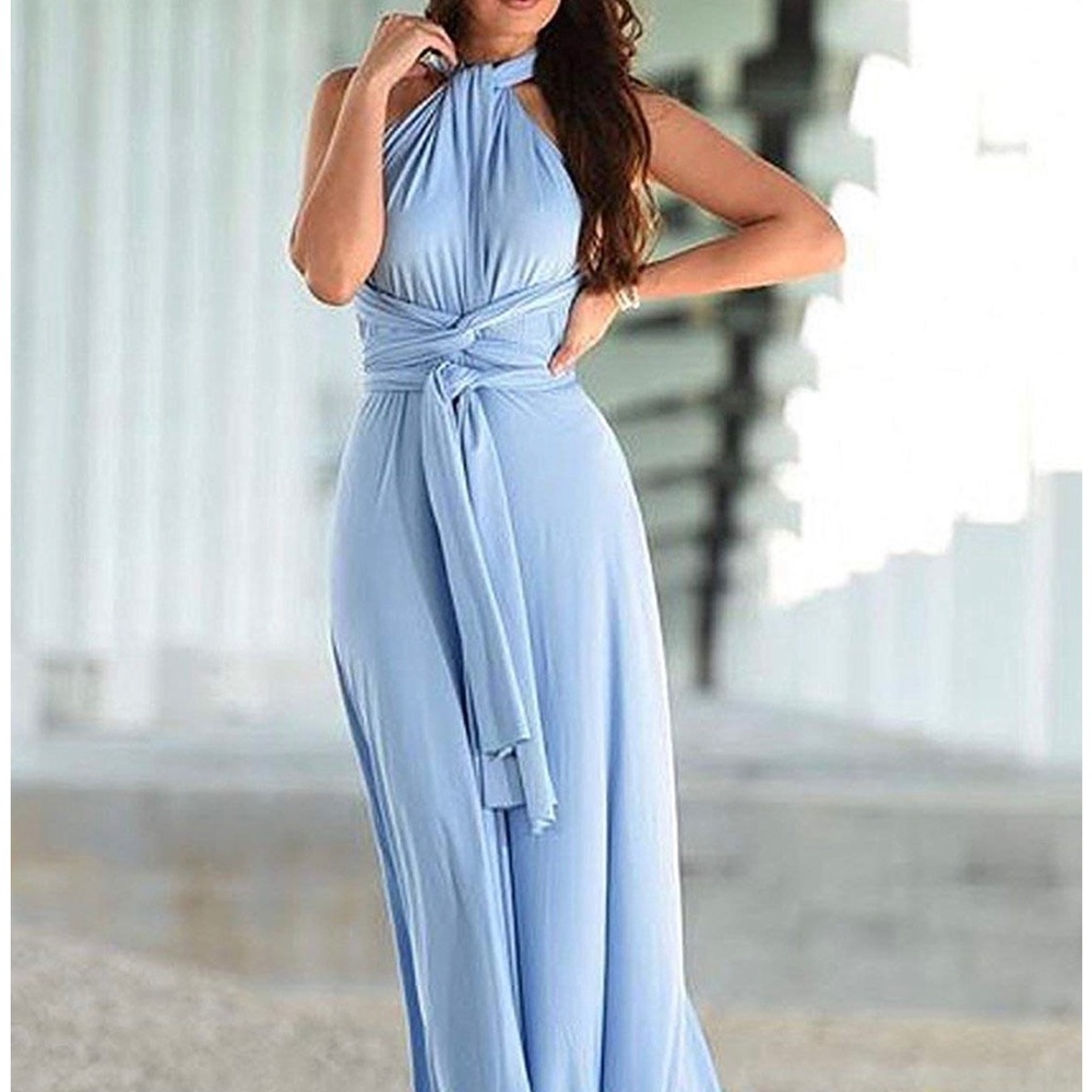 Multi Way Blue Maxi Dress